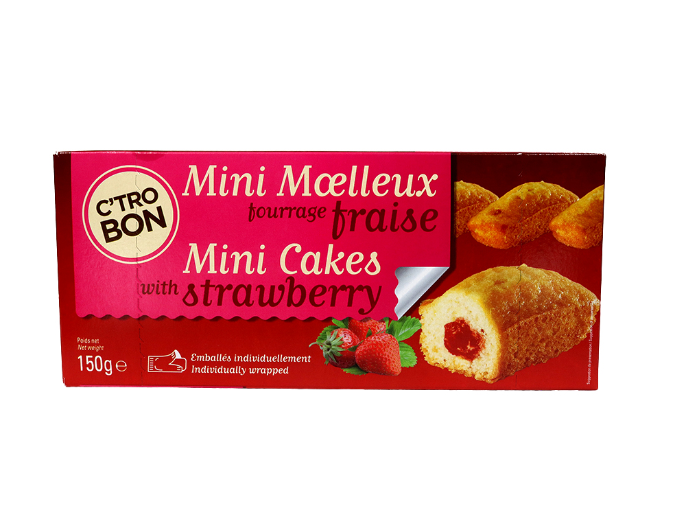 Mini moelleux fourrage fraise