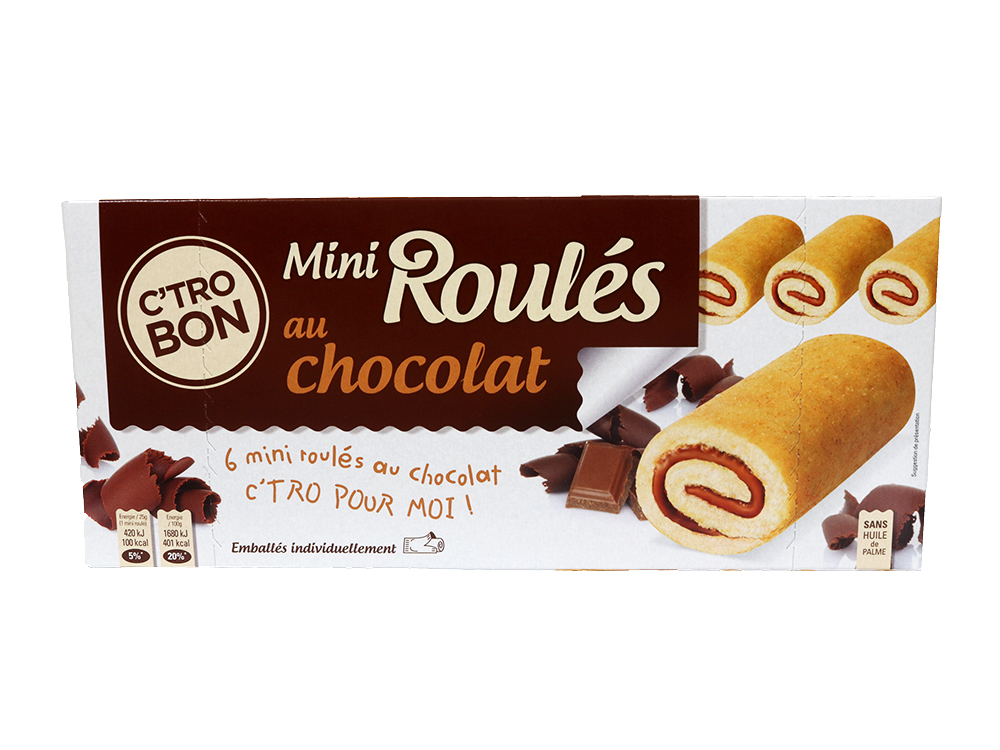 Mini roulés au chocolat