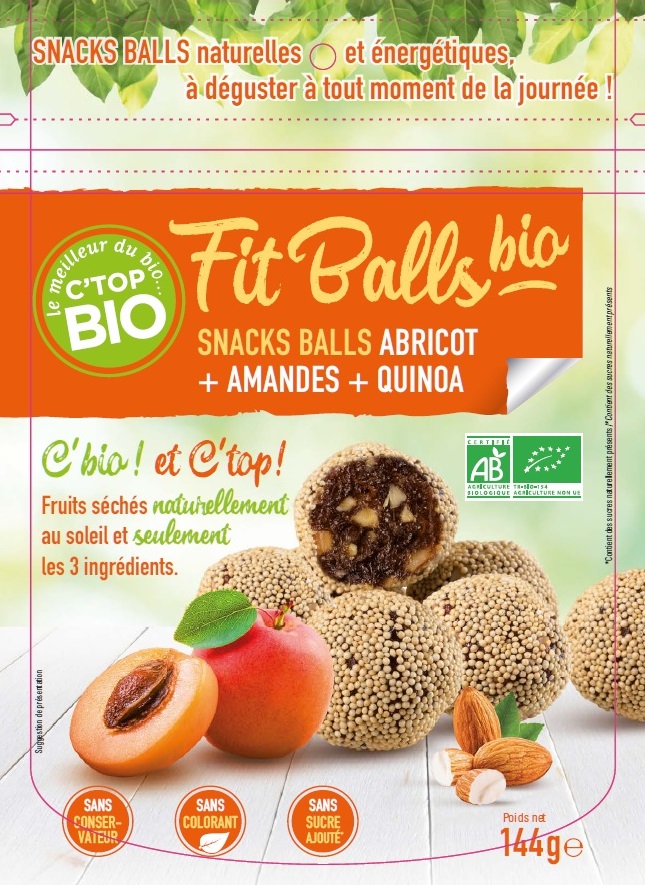 Fit balls bio abricot