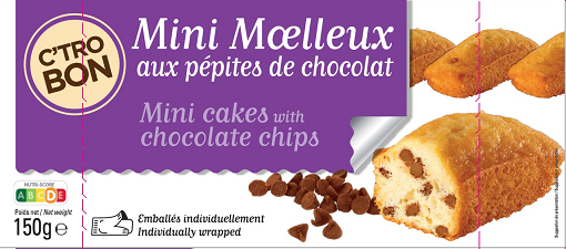 C'TROBON - MINI MOELLEUX AUX PÉPITES DE CHOCOLAT 150G